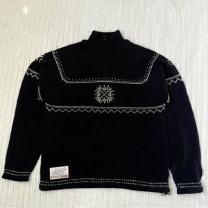 Vintage Dale of Norway Classic Knit Snowflake Pattern Sweater | Size M